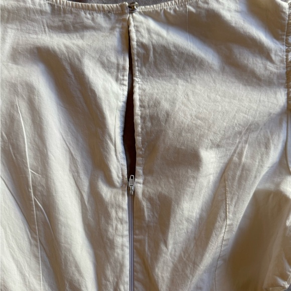 French Connection White Wrap Pleated Mini Dress - Picture 9 of 11